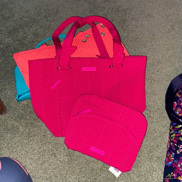 Vera Bradley Hadley East West Tote Pink - 2 items - Picture 2 of 12